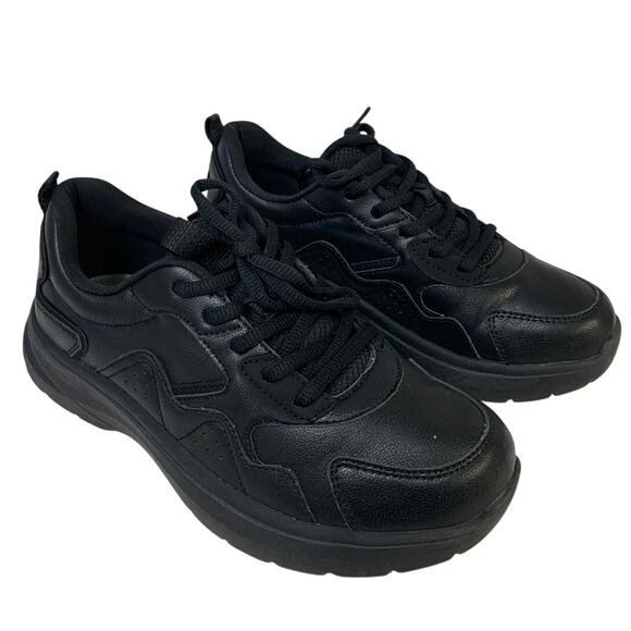 Treesky Work Mens Size 6.5 Black Sneakers Lace Up Low Top Slip Resistant Shoes